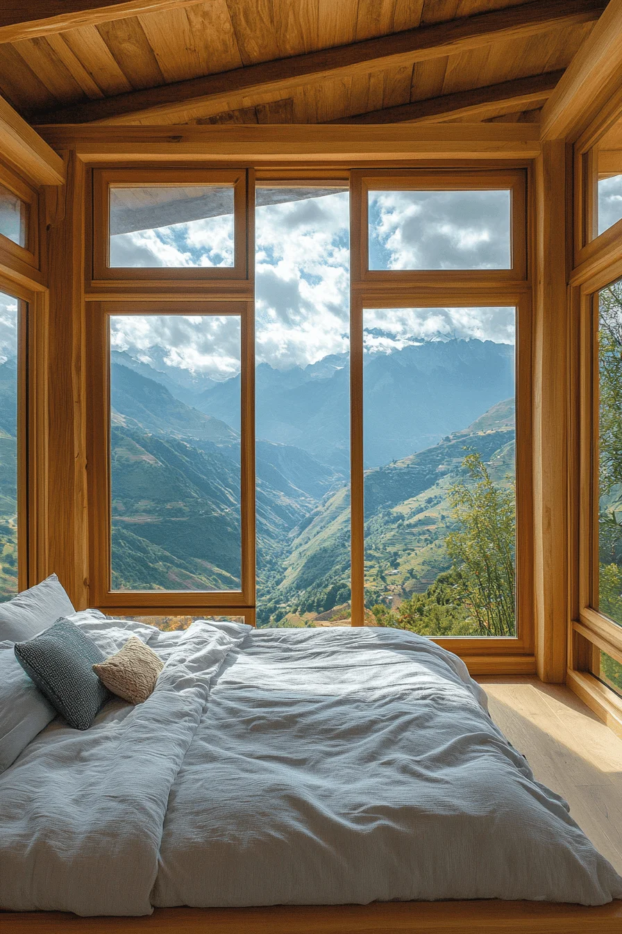 old cabin interior bedroom