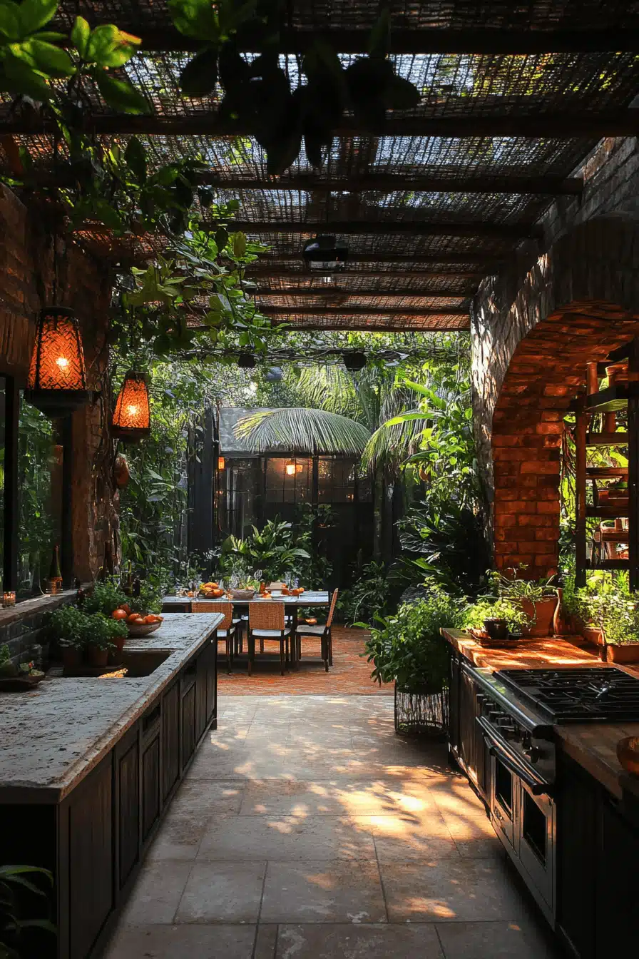 tropical kitchen design