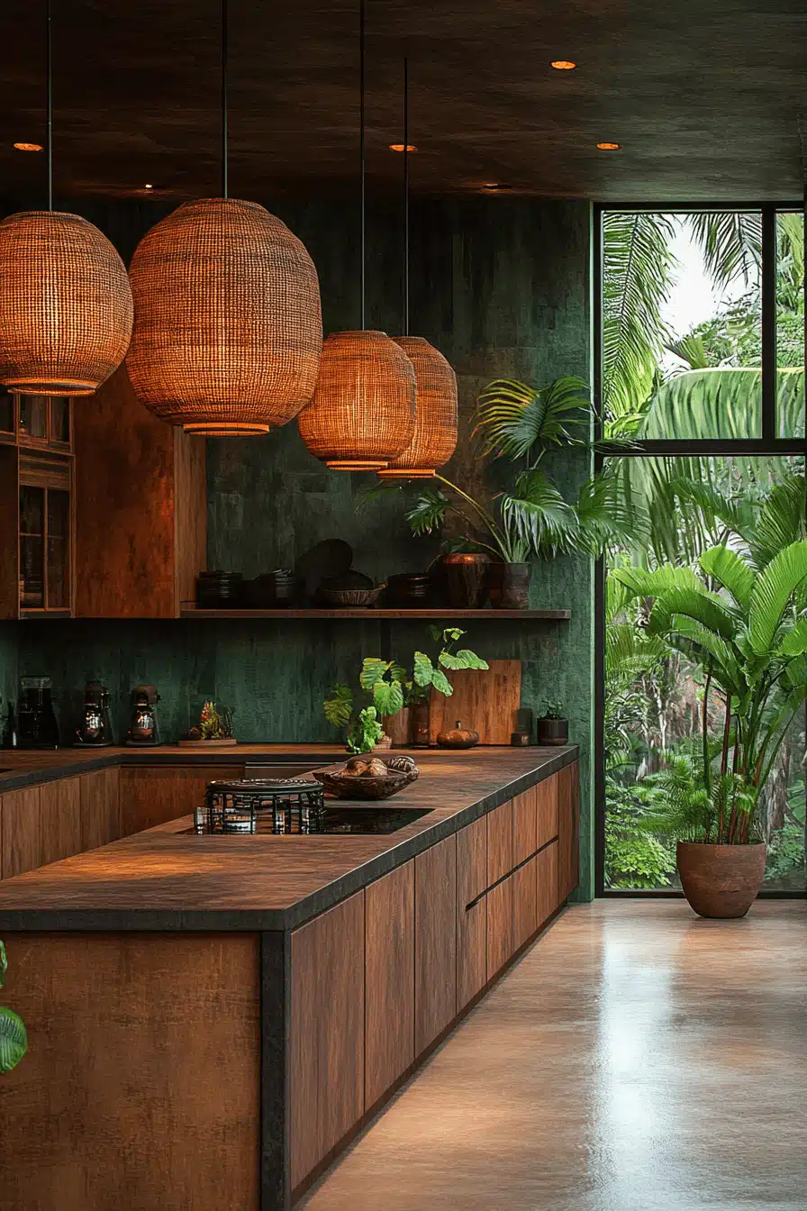 tropical kitchen design
