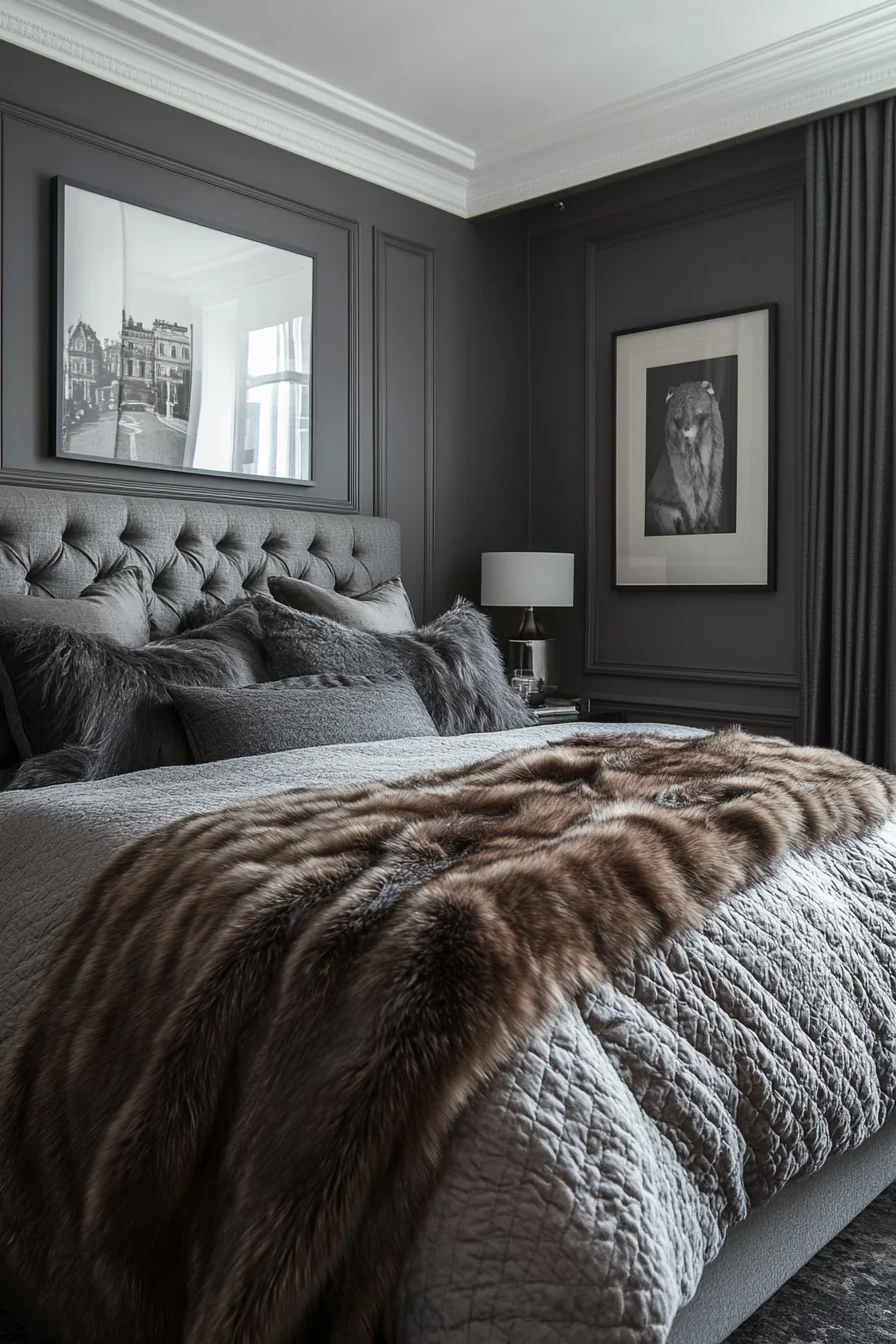 grey bedroom decor