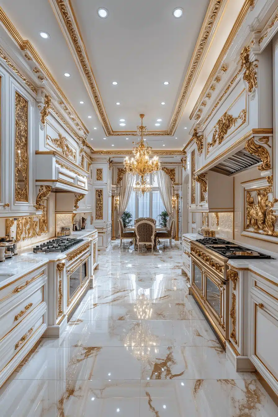 neoclassical kitchen