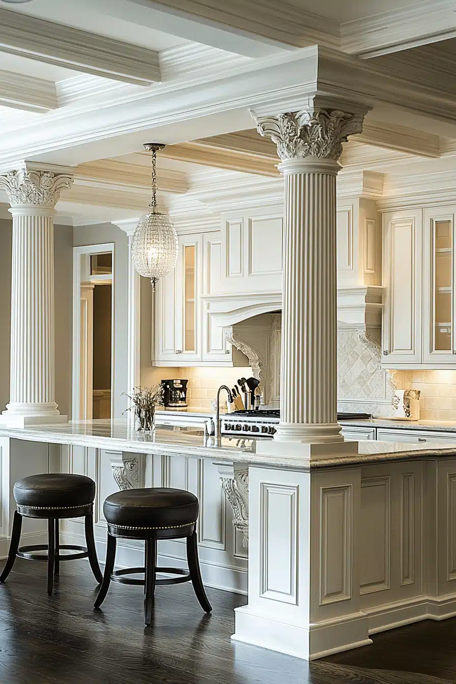 neoclassical kitchen