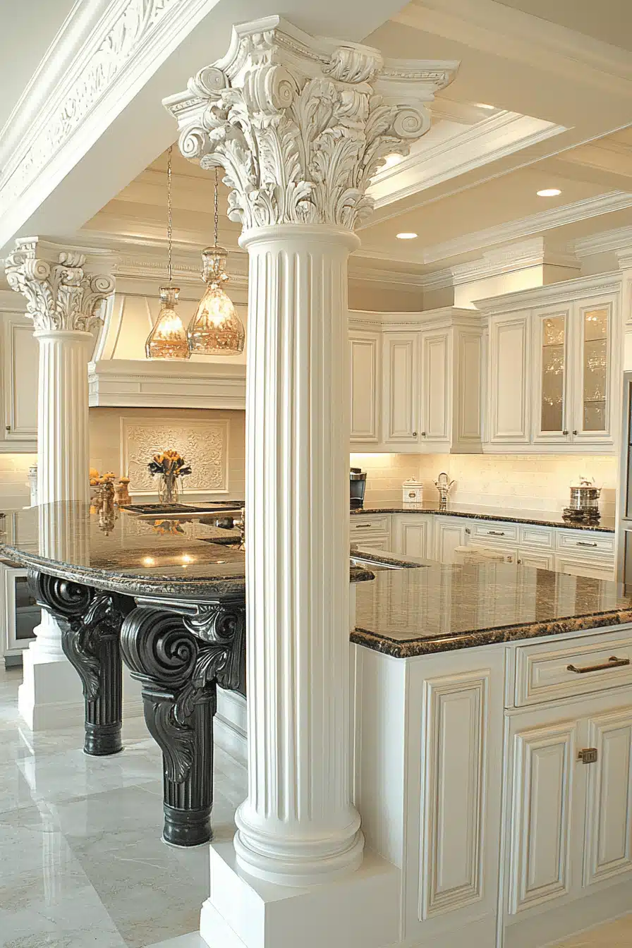 neoclassical kitchen