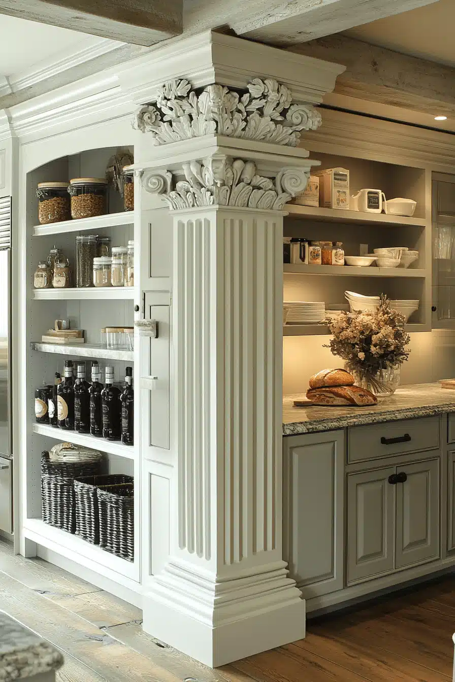 neoclassical kitchen