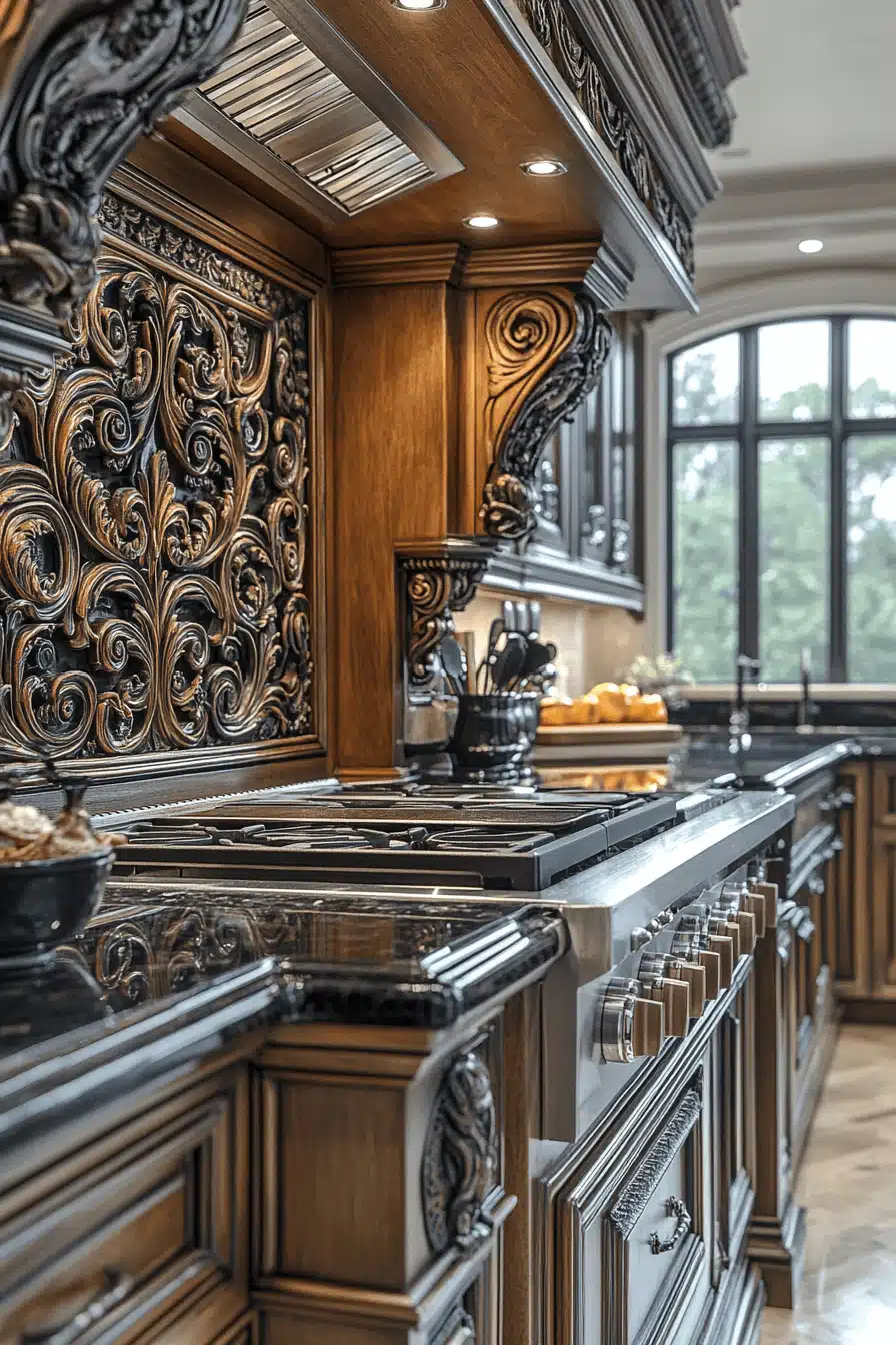neoclassical kitchen