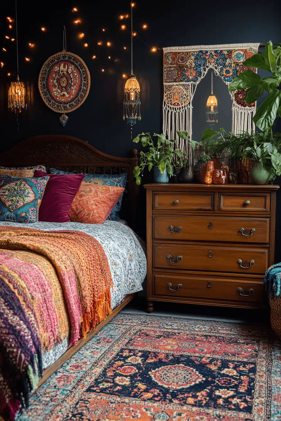 boho gothic bedroom