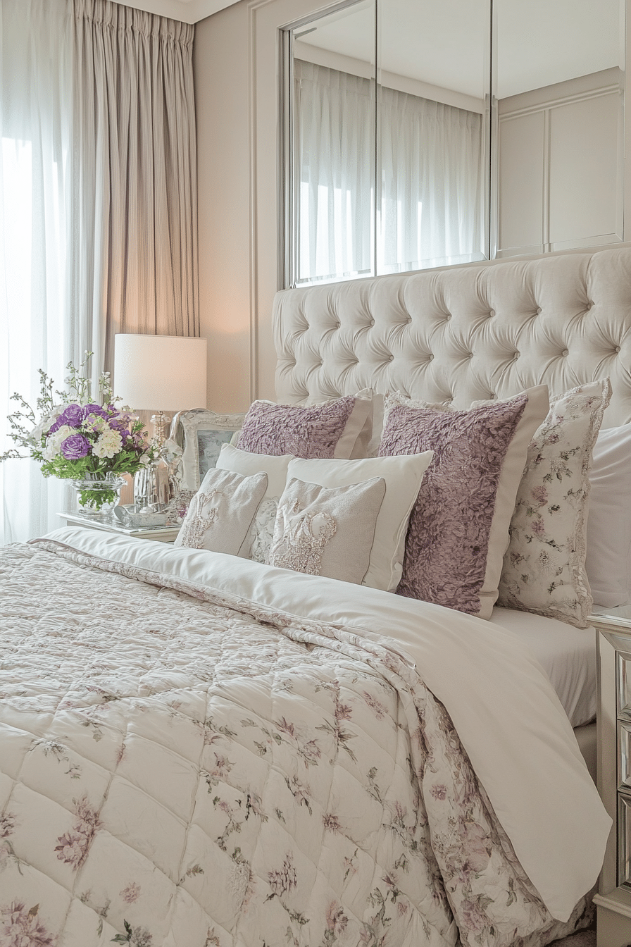 Mirrored bedroom ideas for women