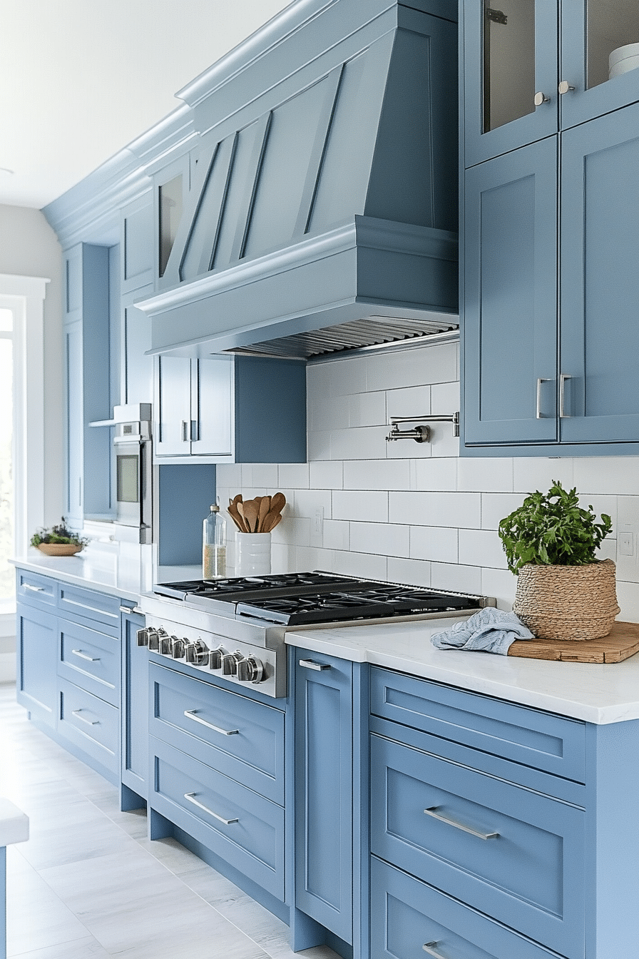 Powder Blue Kitchen Cabinets
