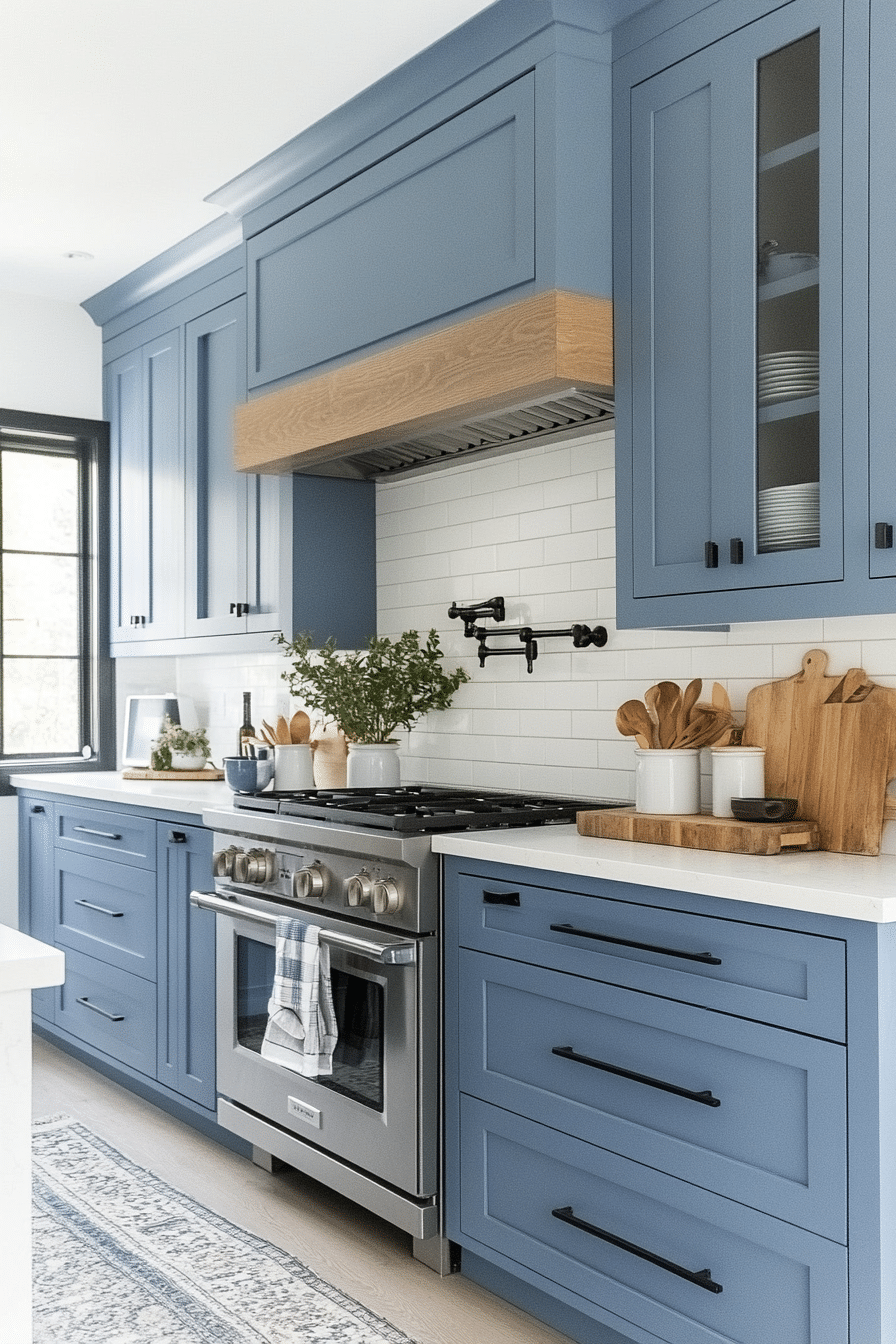 Powder Blue Kitchen Cabinets