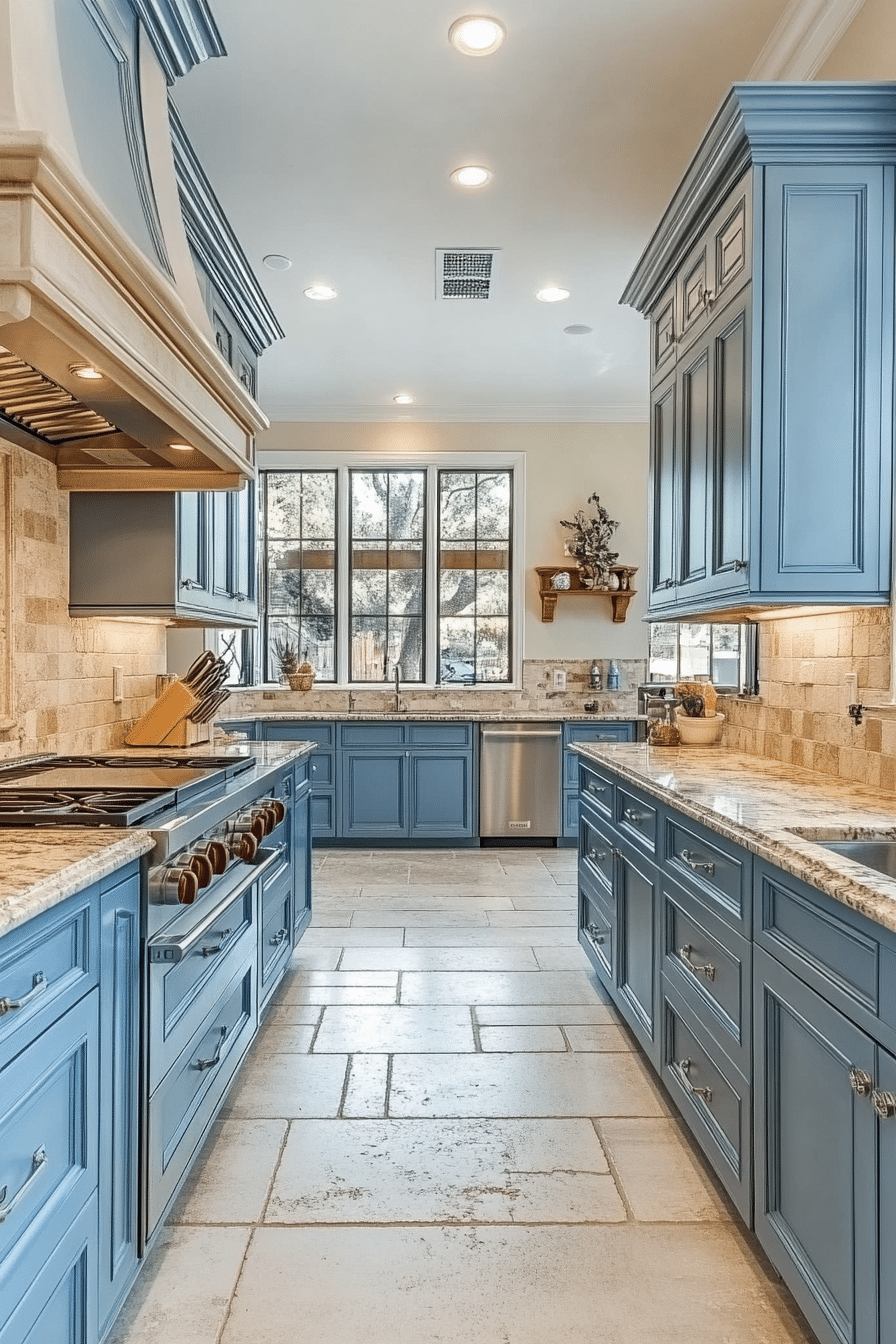 Powder Blue Kitchen Cabinets
