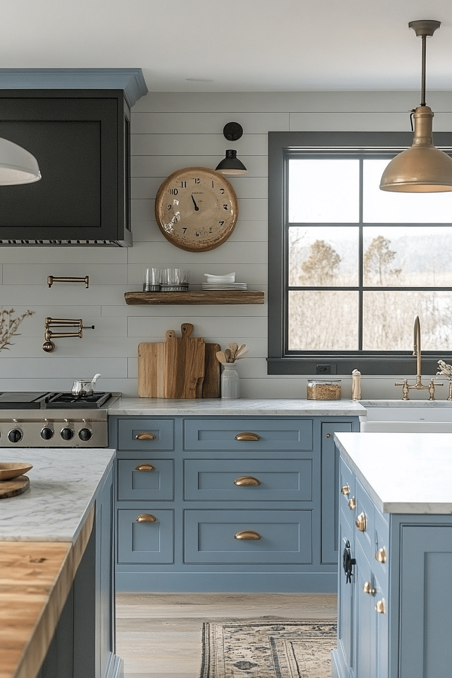 Powder Blue Kitchen Cabinets