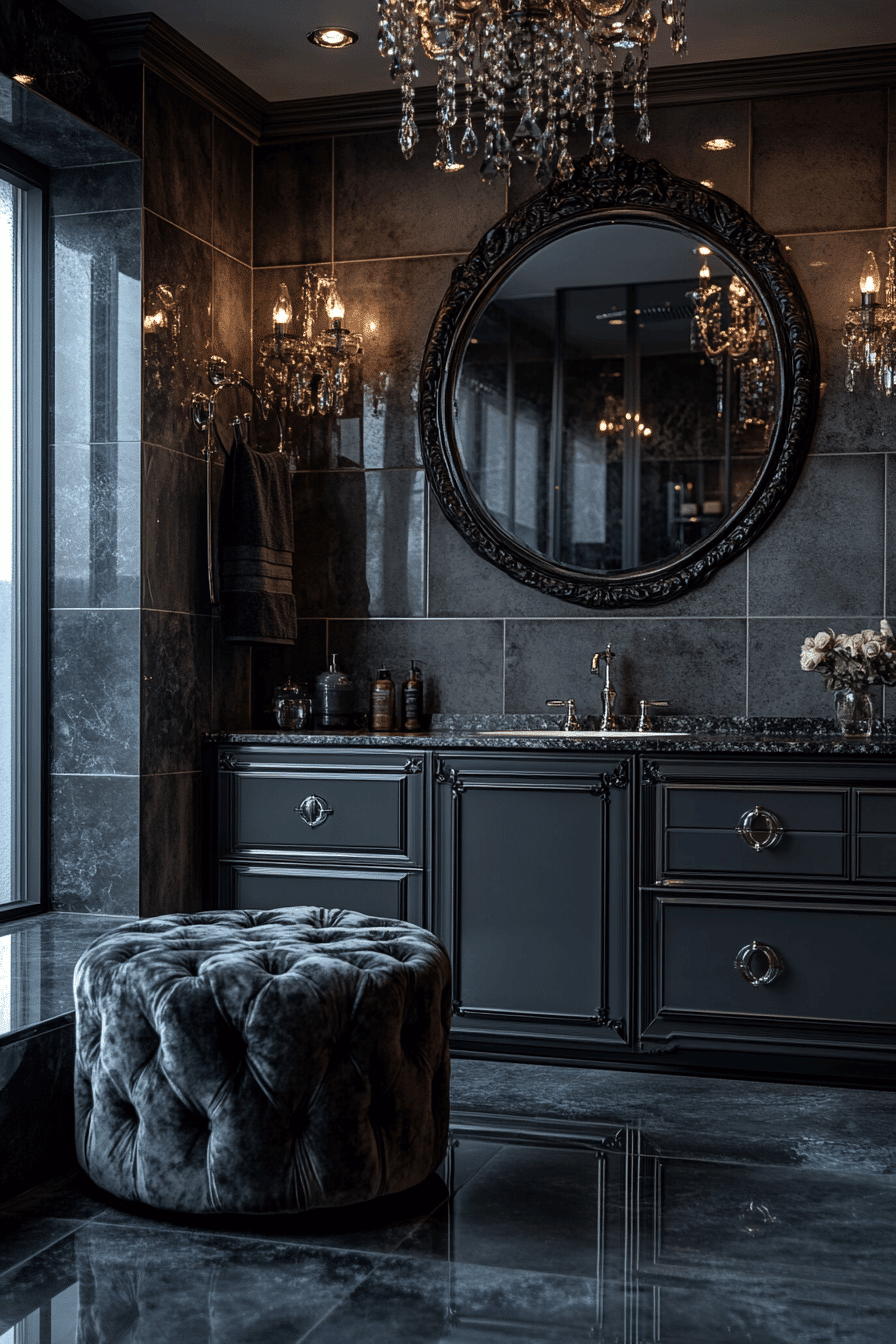 grey bathroom decor