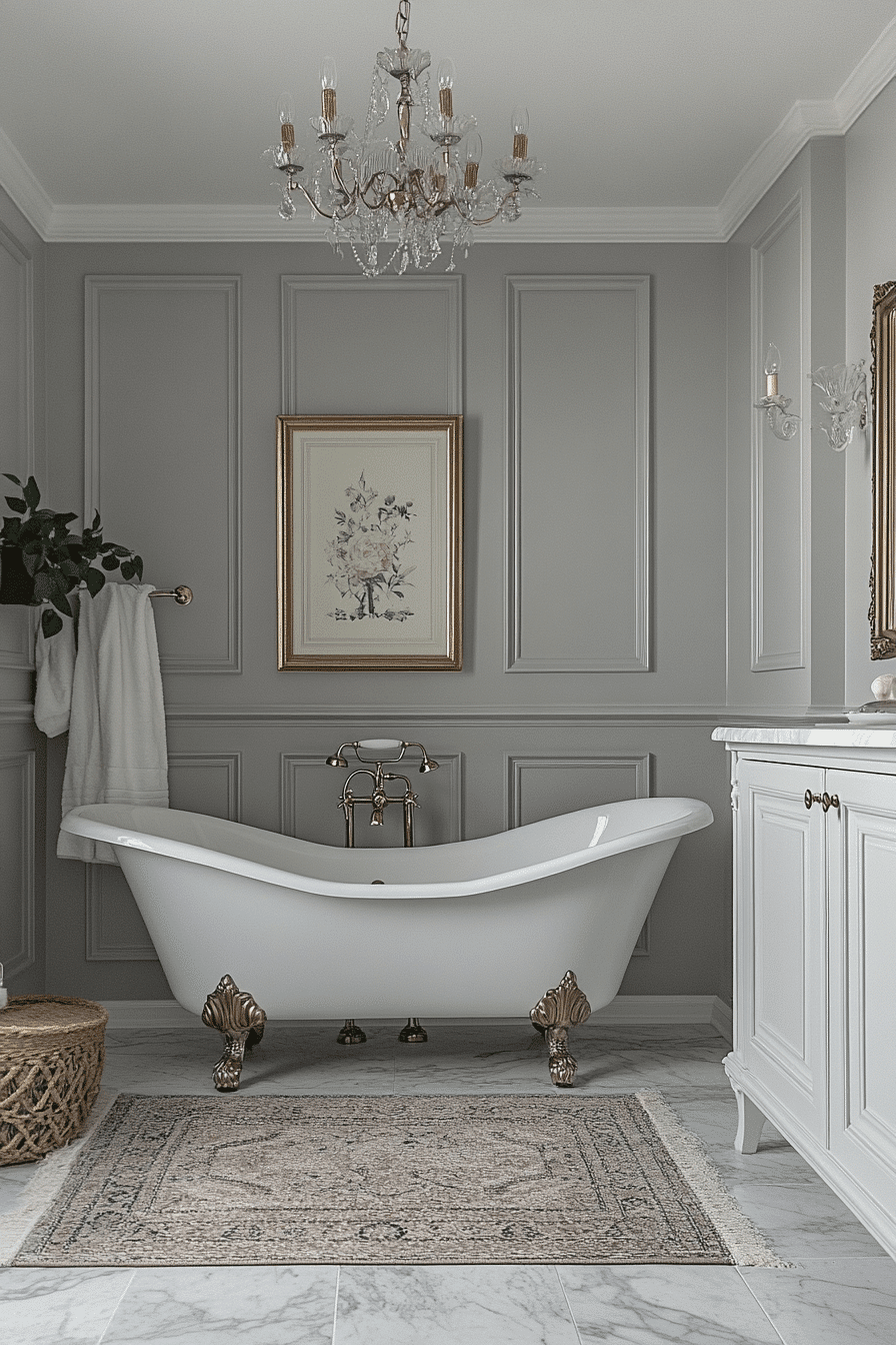 grey bathroom decor
