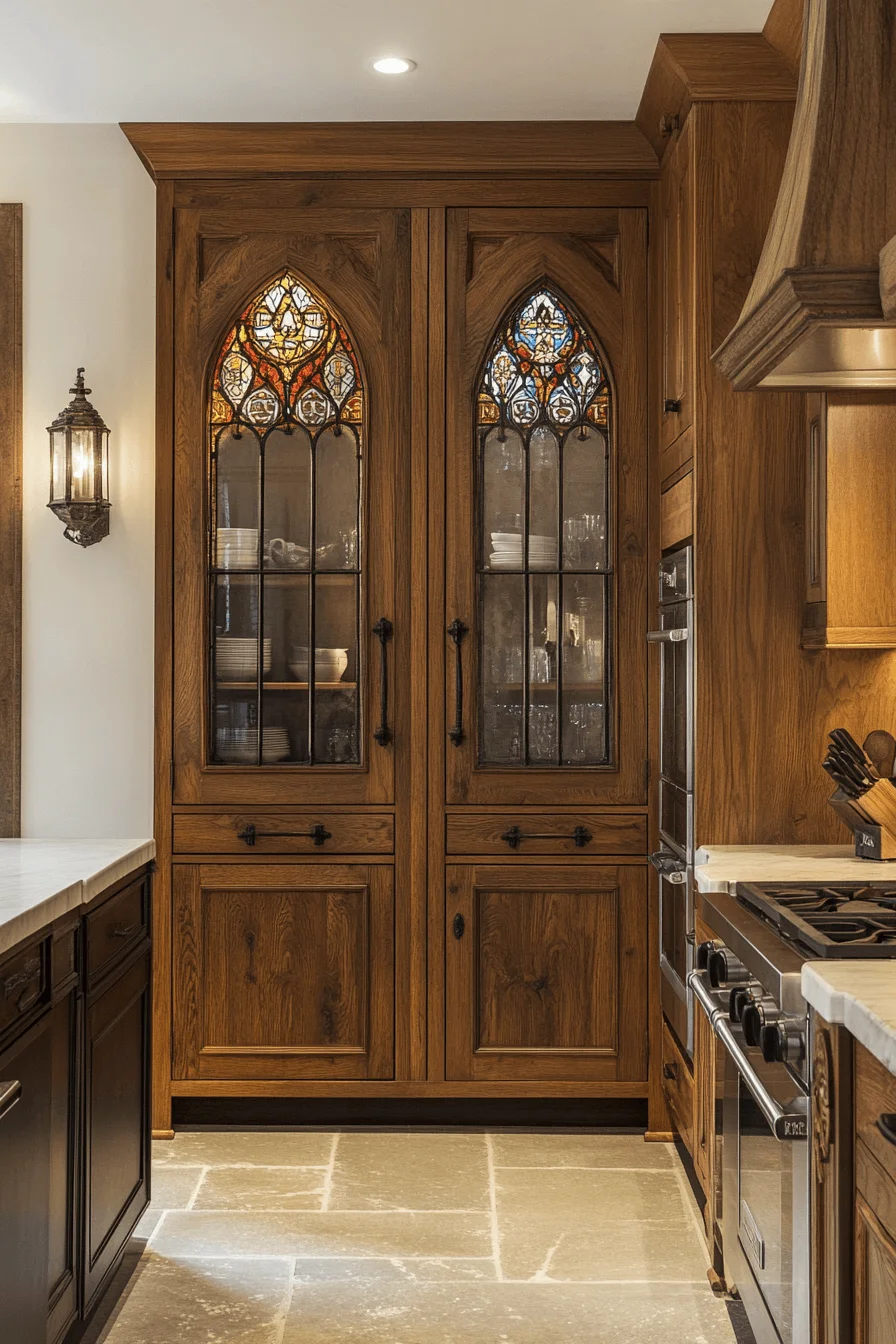 dark academia kitchen