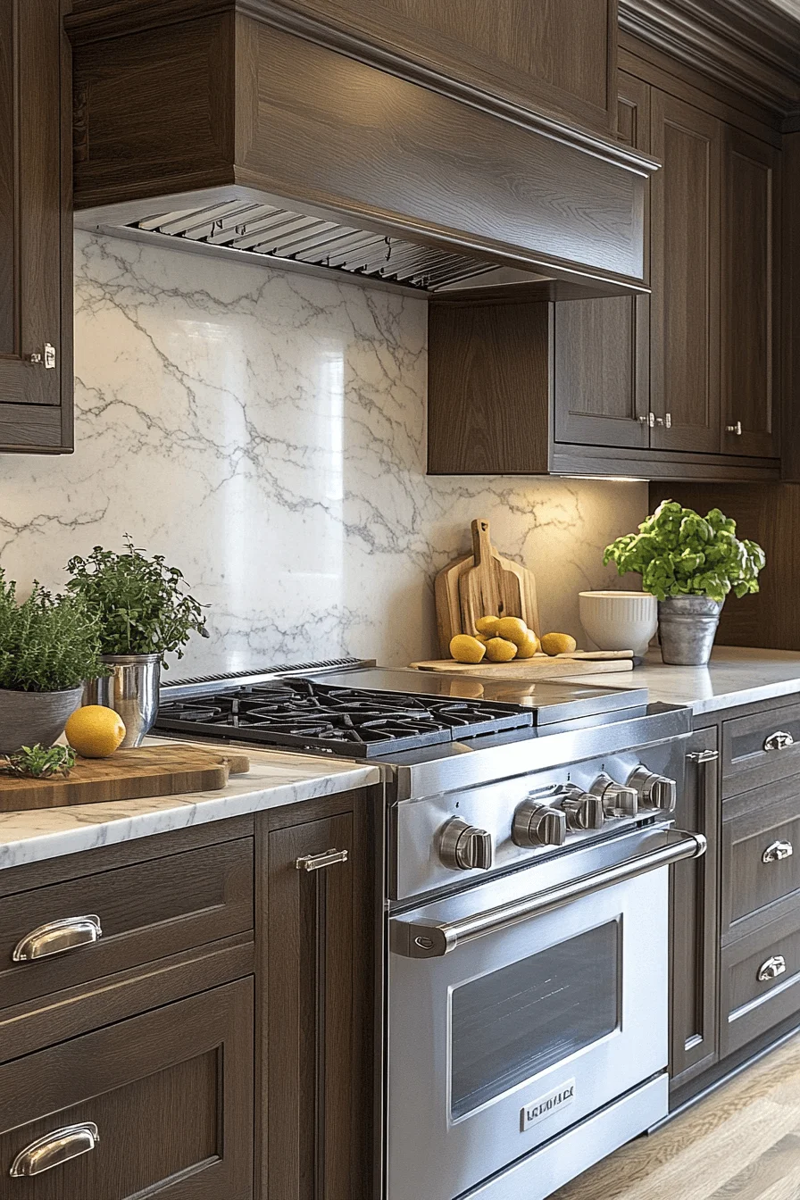 dark academia kitchen