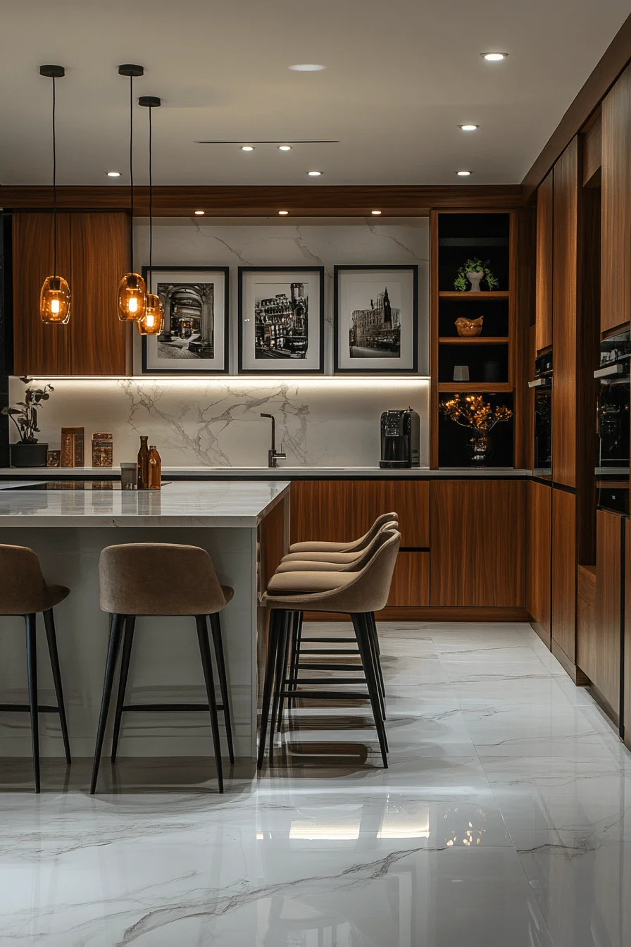 dark academia kitchen