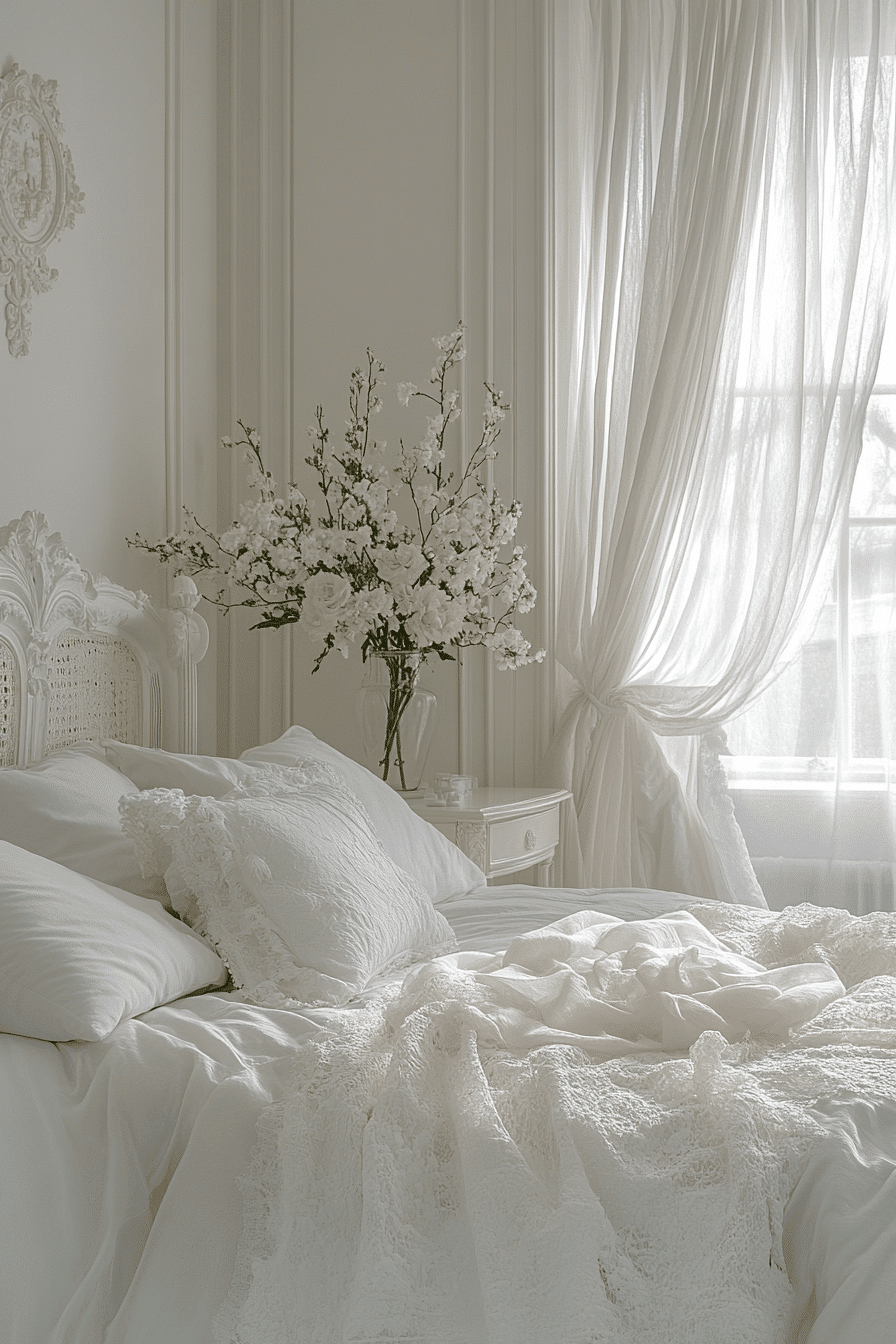 White Aesthetic Bedroom