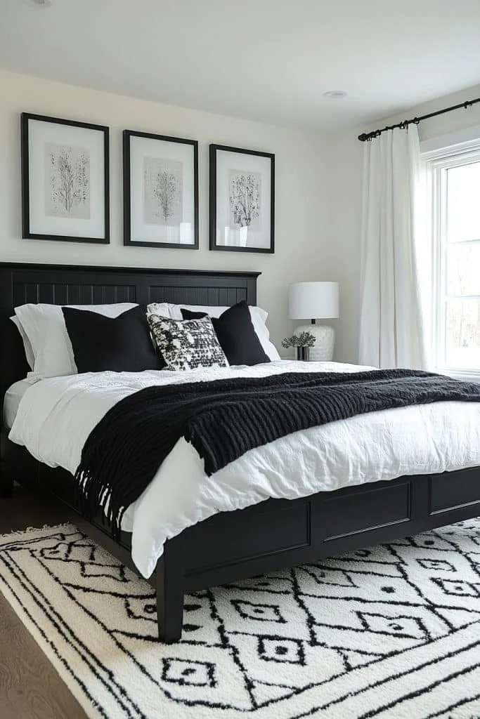Timeless Black and White Minimalist Retreat