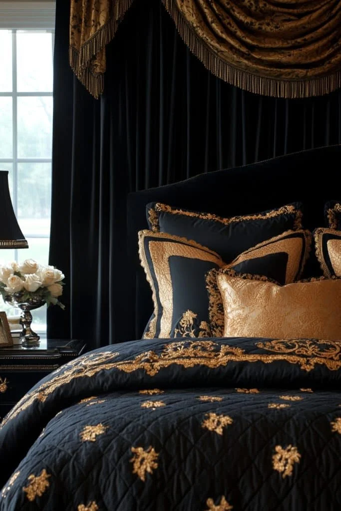Luxurious Black and Gold Elegance