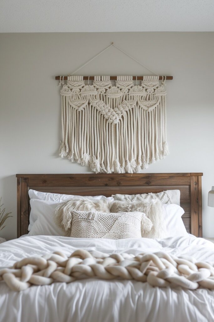 Rainbow Macrame Wall Decor