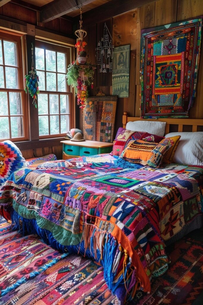 Colorful Patchwork Quilts