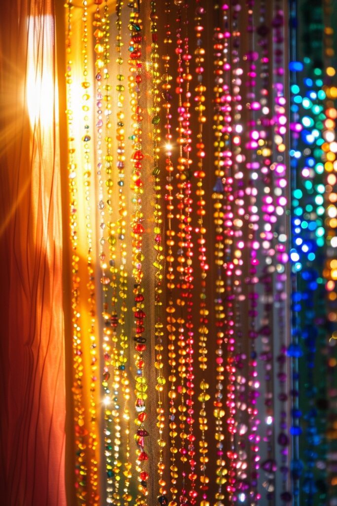 Vibrant Beaded Curtains