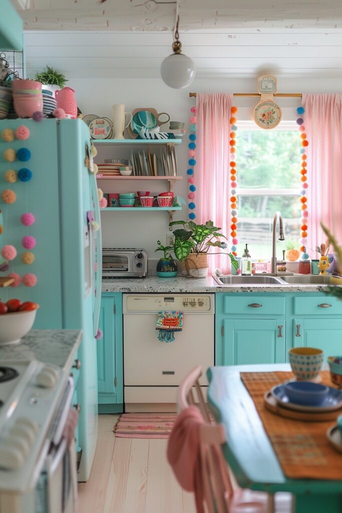 Whimsical Pom-Pom Curtains