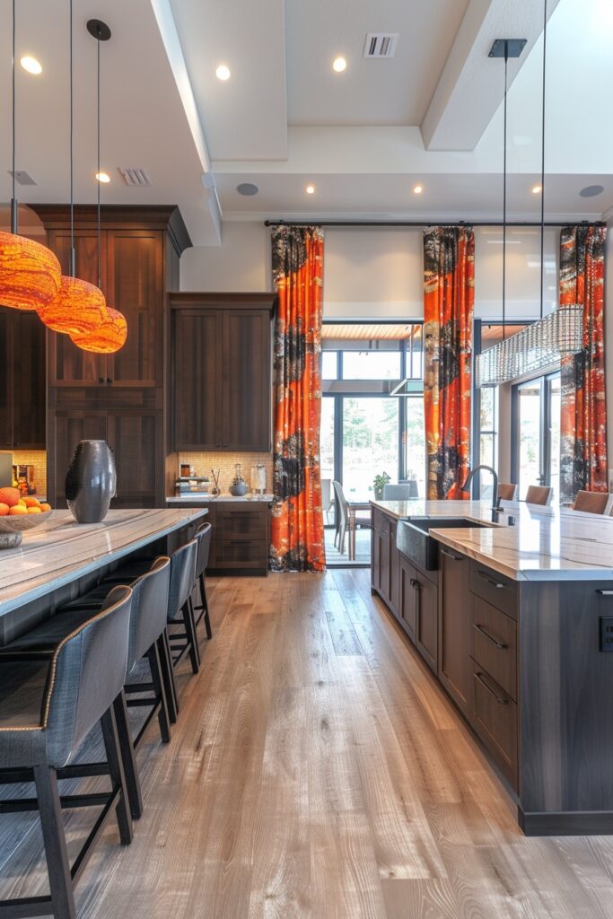 Abstract Canvas Curtains