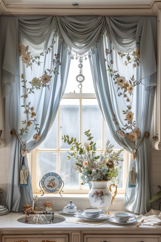 Embroidered Elegance Curtains