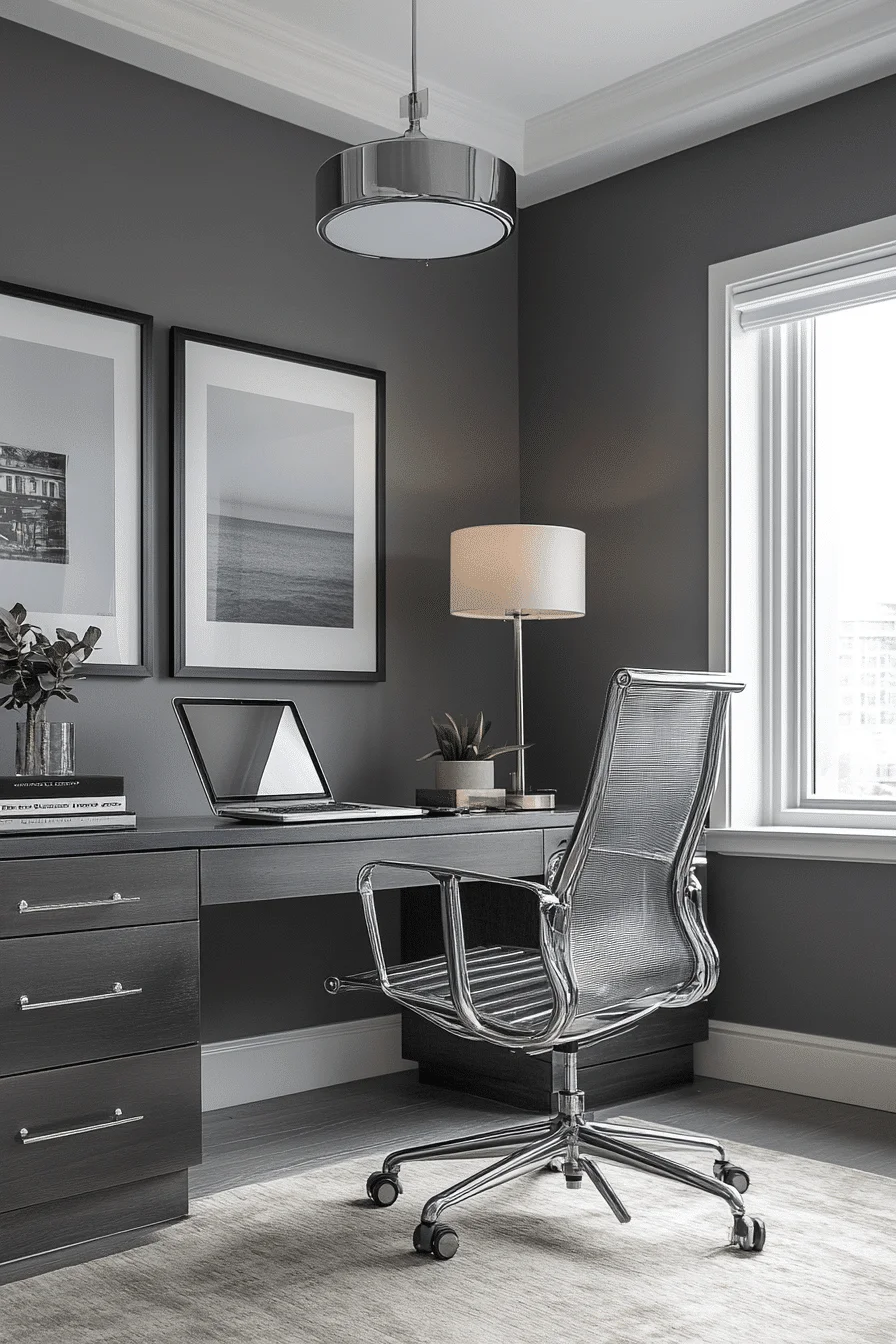 moody office slate chrome