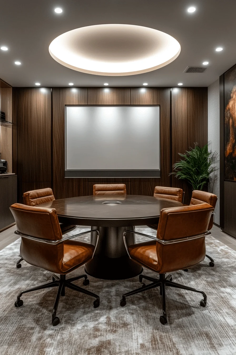 moody office espresso brown