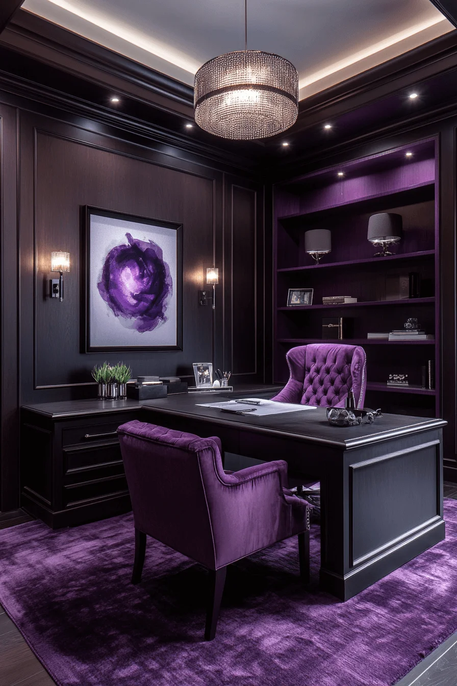 moody office deep plum