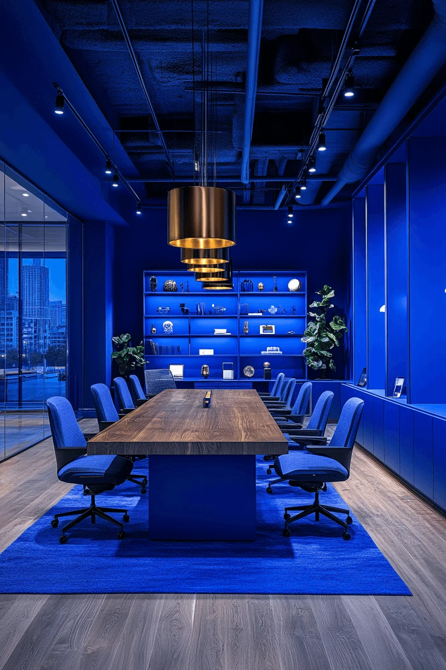 moody office royal blue