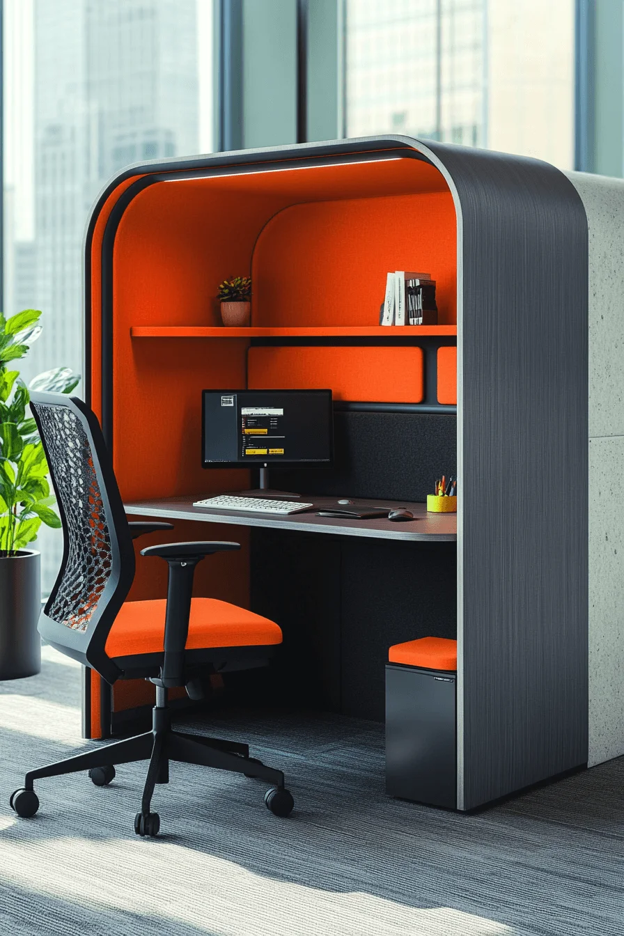 moody office graphite grey