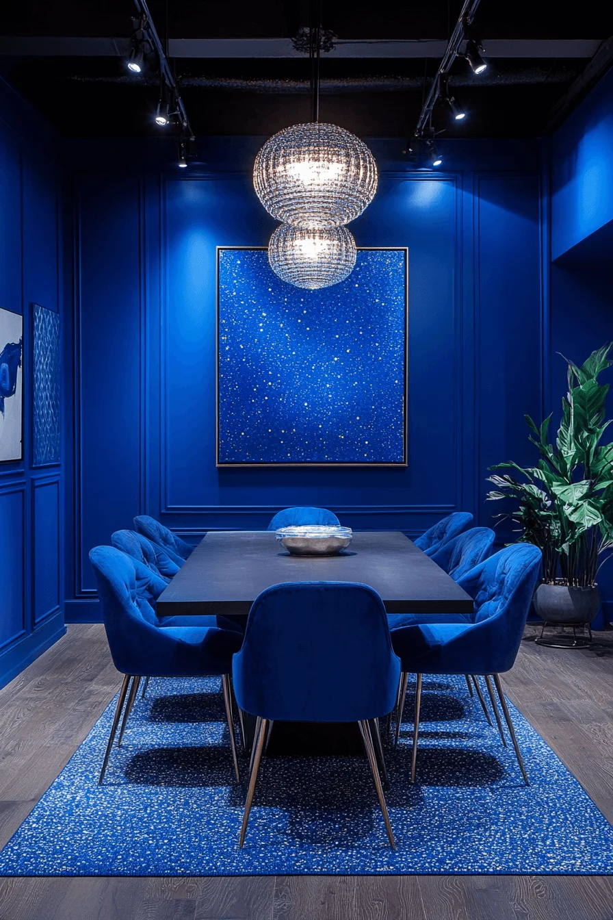 moody office cobalt blue