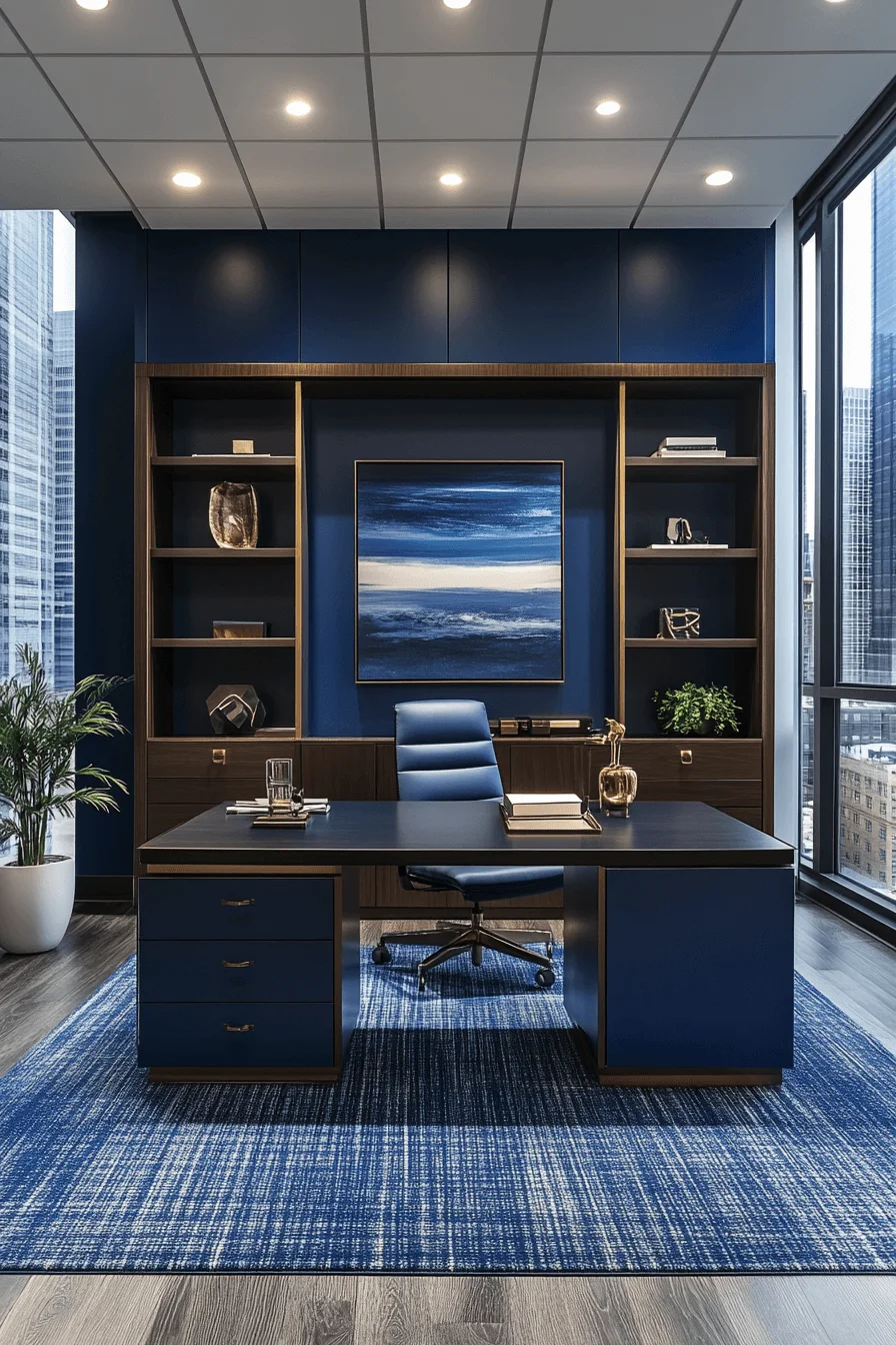 moody office deep sapphire