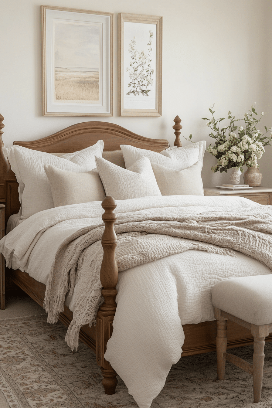 colorful minimalist bedroom