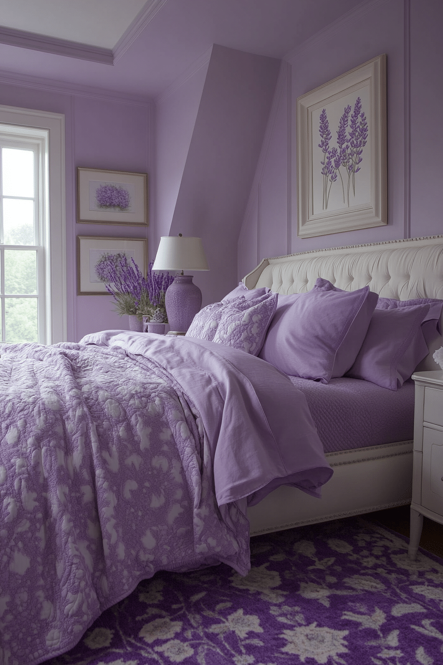 colorful minimalist bedroom