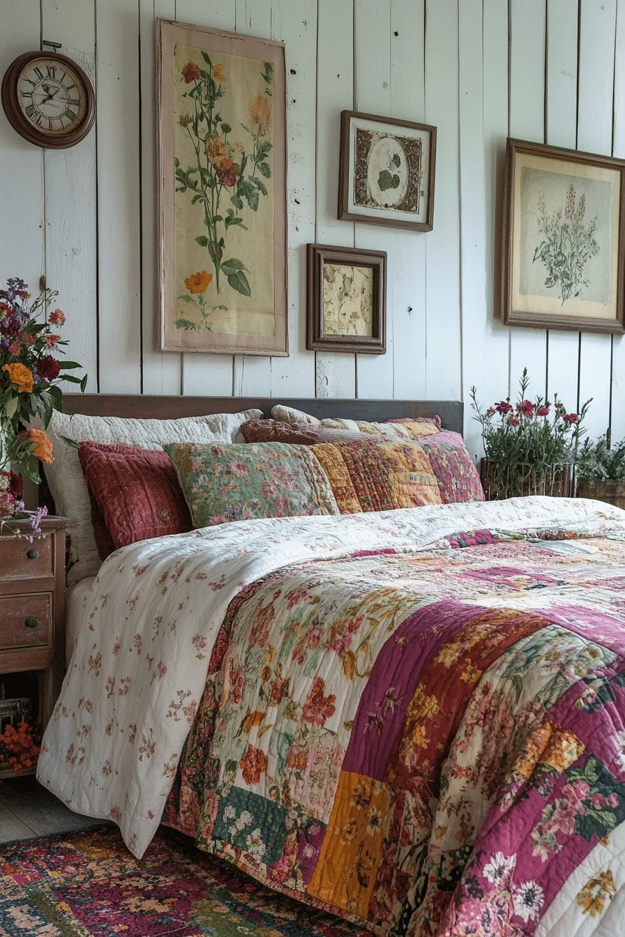 boho vintage bedroom