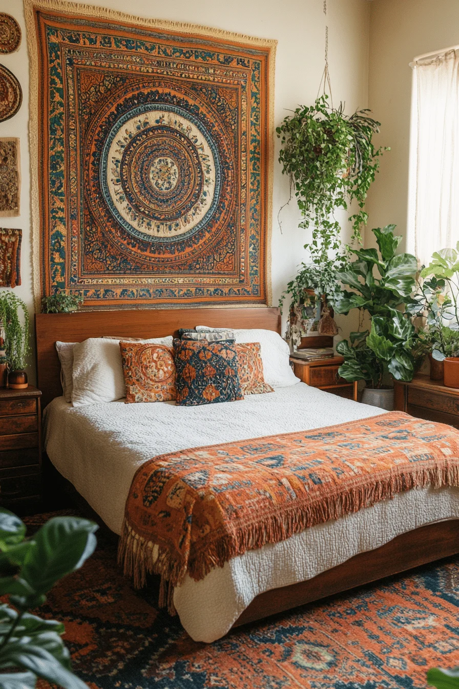 boho vintage bedroom