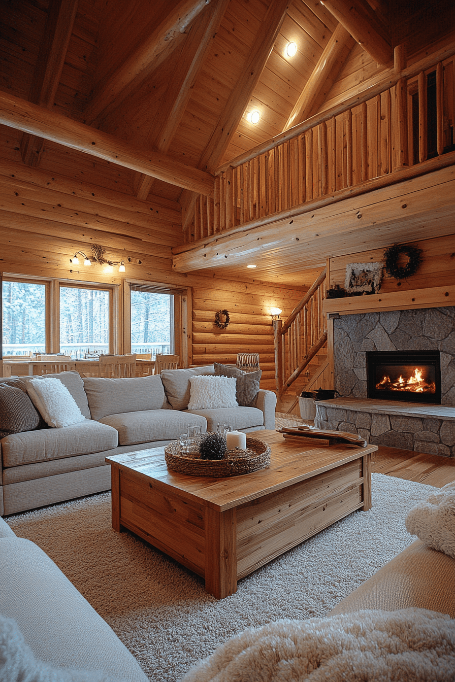 little cabin living room