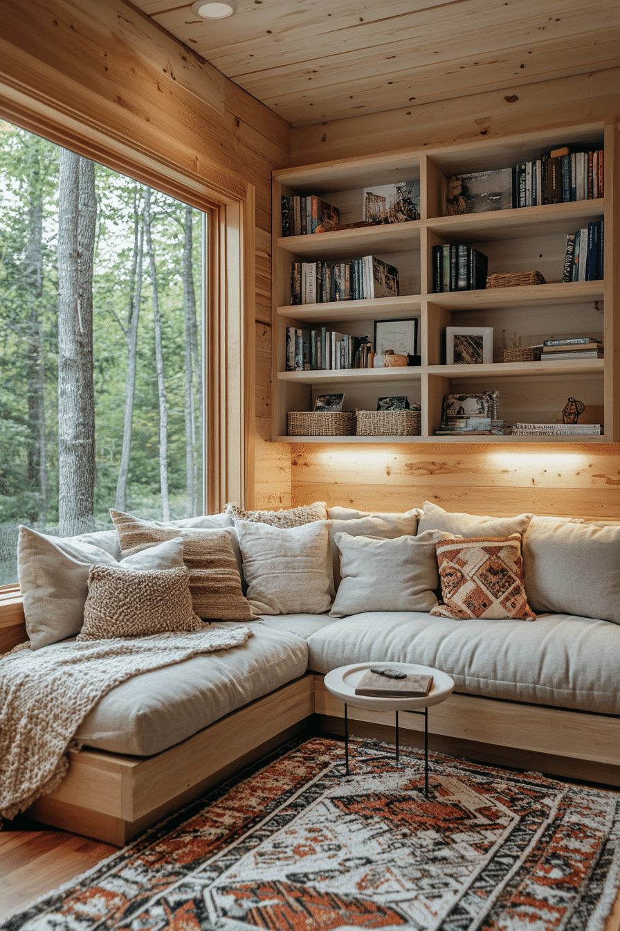 little cabin living room