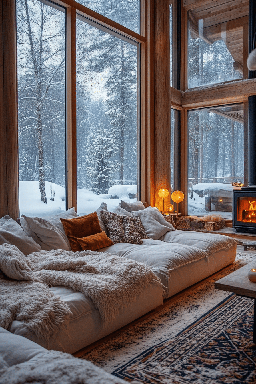 little cabin living room