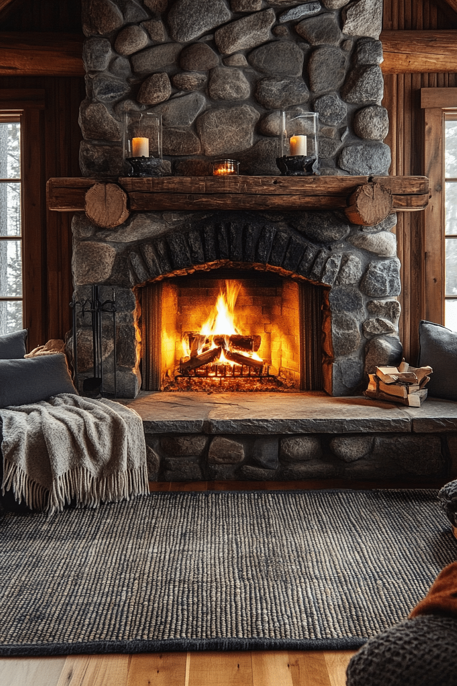 little cabin living room