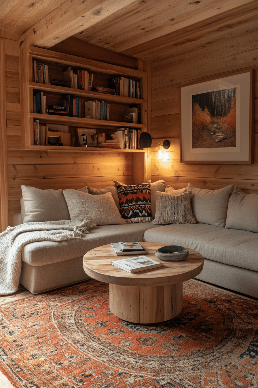 little cabin living room