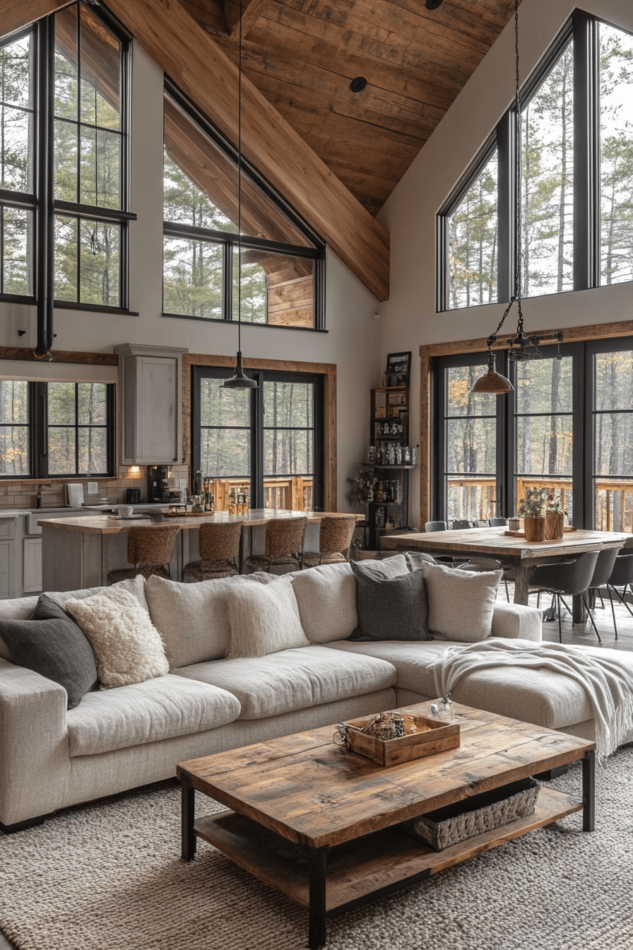 little cabin living room