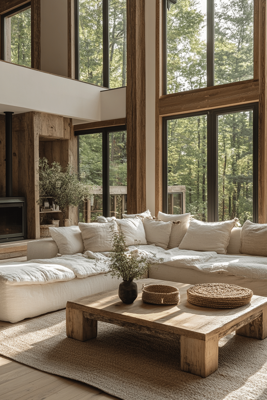 little cabin living room