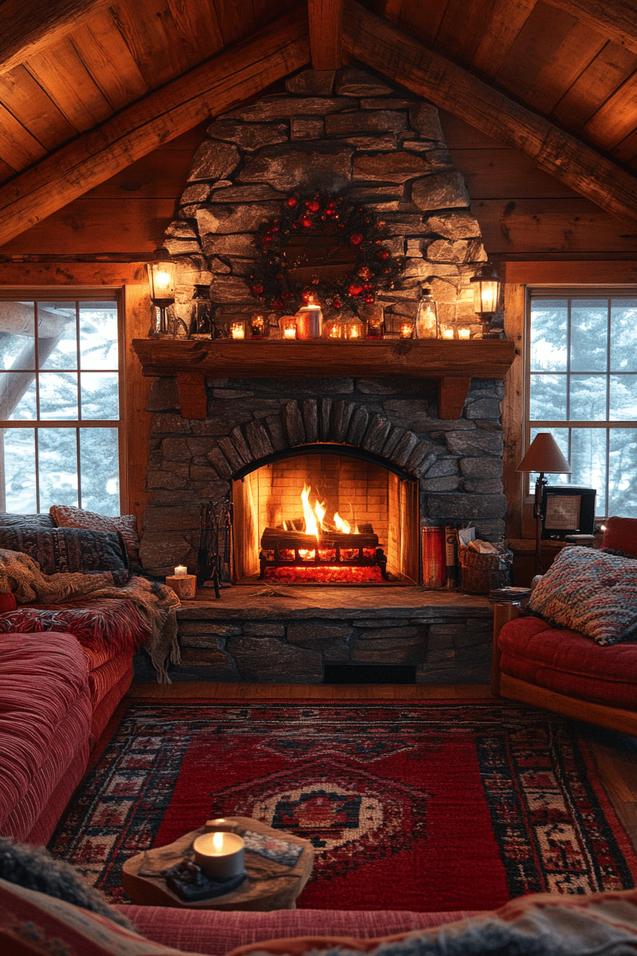 little cabin living room