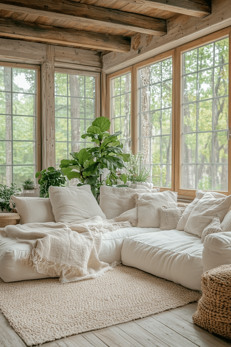 little cabin living room