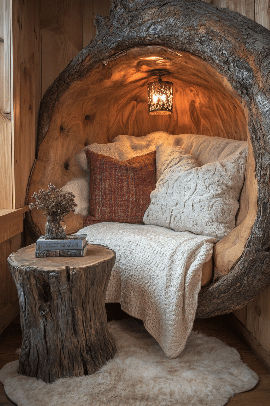 little cabin living room